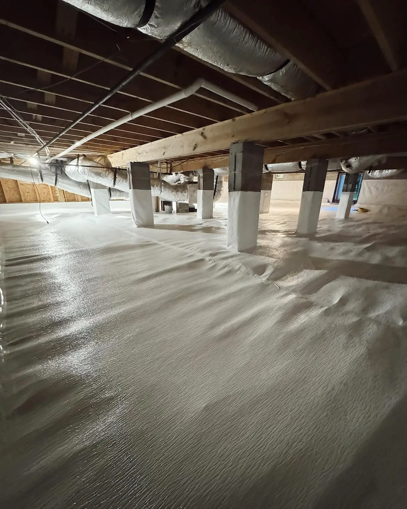 The same Dallas, GA crawl space after PPS encapsulation