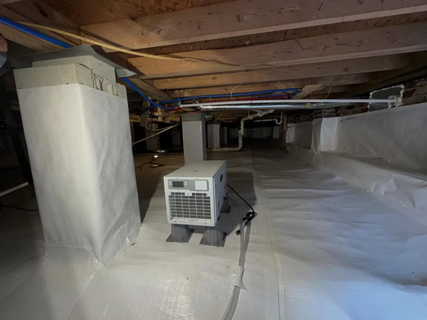 Basement & Crawl Space Dehumidification project by PPS Waterproofing