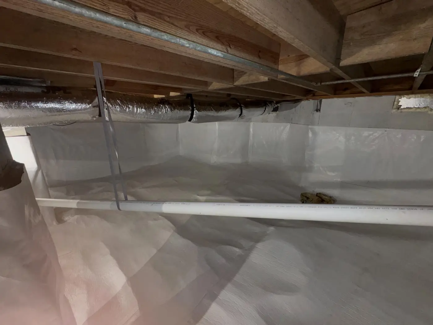 Crawl space perimeter drainage, Rome, GA